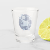 Grafik Design Manta Ray Lover Schnapsglas (Rückseite)