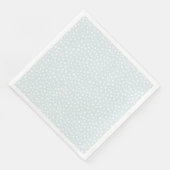 Grafik-Design von Seafoam Uneven Dots Serviette (Ecke)