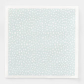 Grafik-Design von Seafoam Uneven Dots Serviette (Vorderseite)