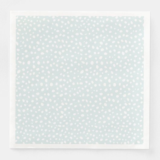 Grafik-Design von Seafoam Uneven Dots Serviette (Vorderseite)