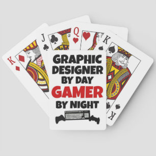 Grafik-Designer-Gamer Spielkarten