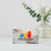 Grafik | Finanzwesen Visitenkarte (Stehend Vorderseite)