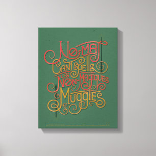 Grafik für lokalisierte Übersetzungen von MUGGLE Leinwanddruck