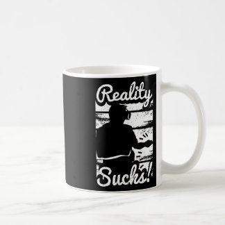 Grafik für virtuelle Realität Retro-Distressed-Art Kaffeetasse