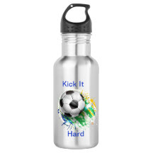 Grafik-Fußball Wasser-Flasche