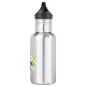 Grafik-Fußball Wasser-Flasche Edelstahlflasche (Rechts)