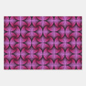 Grafik-Geometrisches 3D-Scallop-Lüftervarietätsack Geschenkpapier Set (Vorderseite 3)