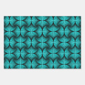 Grafik-Geometrisches 3D-Scallop-Lüftervarietätsack Geschenkpapier Set (Vorderseite 2)