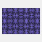 Grafik-Geometrisches 3D-Scallop-Lüftervarietätsack Geschenkpapier Set (Vorderseite)