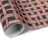 Grafik gesponnener Muster-Erdpfirsich Geschenkpapier (Rolleneckpunkt)