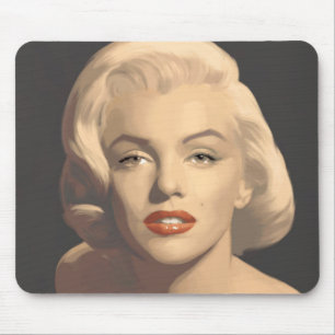 Grafik Grau Marilyn Mousepad