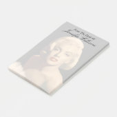 Grafik Grau Marilyn Post-it Klebezettel (angewinkelt)