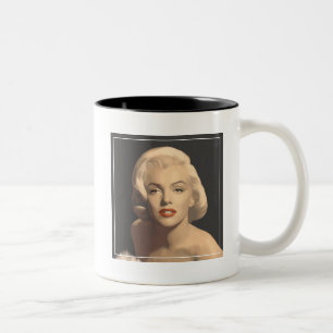 Grafik Grau Marilyn Zweifarbige Tasse