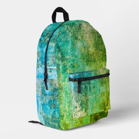 Grafik-Grunge-Rucksack Bedruckter Rucksack (Rückseitige Ecke links)