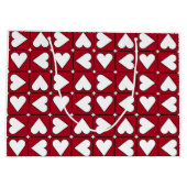 Grafik-Herz-Geschenktasche Große Geschenktüte (Rückseite)