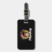 Grafik-Illustration von tierischem Affen-Schimpans Gepäckanhänger (Vorderseite vertikal)