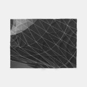 Grafik in Schwarzweiß Fleecedecke (Vorderseite (Horizontal))