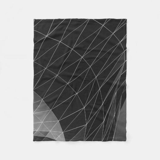 Grafik in Schwarzweiß Fleecedecke (Vorderseite)