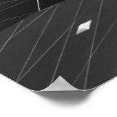 Grafik in Schwarzweiß Poster (Ecke)