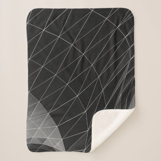 Grafik in Schwarzweiß Sherpadecke (Vorderseite)