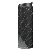 Grafik in Schwarzweiß Thermosbecher (Nach links gedreht)