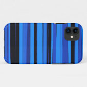 Grafik-Kunst in Blau und Schwarz Case-Mate iPhone Hülle (Rückseite (Horizontal))