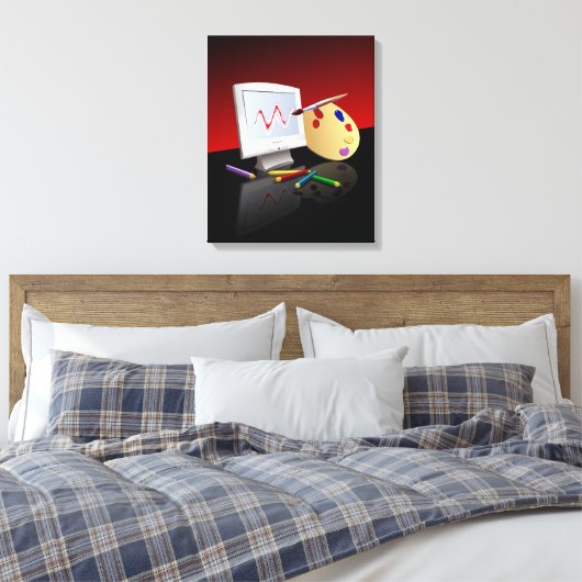 Grafik Leinwanddruck (Insitu (Schlafzimmer))