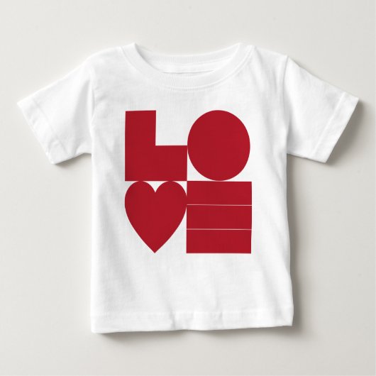 Grafik-Liebe-Shirt Baby T-shirt (Vorderseite)