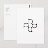 Grafik mit D Postkarte (Vorne/Hinten)