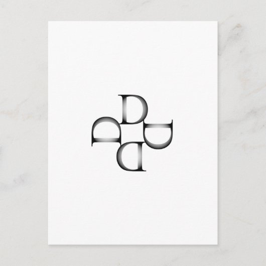 Grafik mit D Postkarte (Vorderseite)