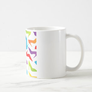 Grafik mit Damenschuhen Kaffeetasse