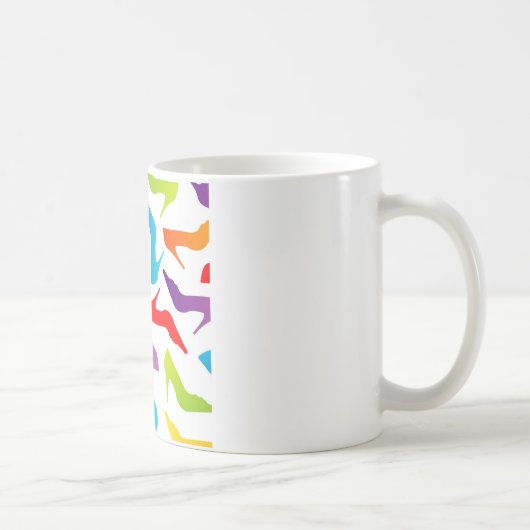 Grafik mit Damenschuhen Kaffeetasse (Rechts)