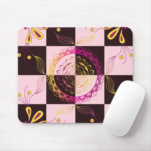 Grafik, Mystic Checkerboard Mousepad (Mit Mouse)