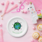 Grafik Planet Erde - Babydusche - Party Pappteller (Party)