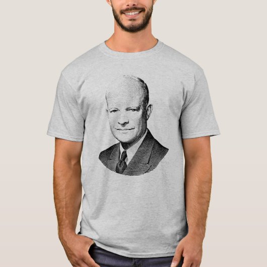 Grafik Präsidenten-Dwight Eisenhower T-Shirt (Vorderseite)