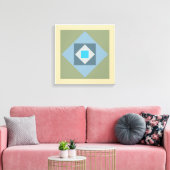 Grafik-Quadrate Canvas Print Leinwanddruck (Insitu (Wohnzimmer))