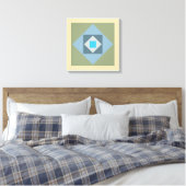 Grafik-Quadrate Canvas Print Leinwanddruck (Insitu (Schlafzimmer))
