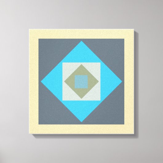 Grafik-Quadrate Canvas Print Leinwanddruck (Vorderseite)