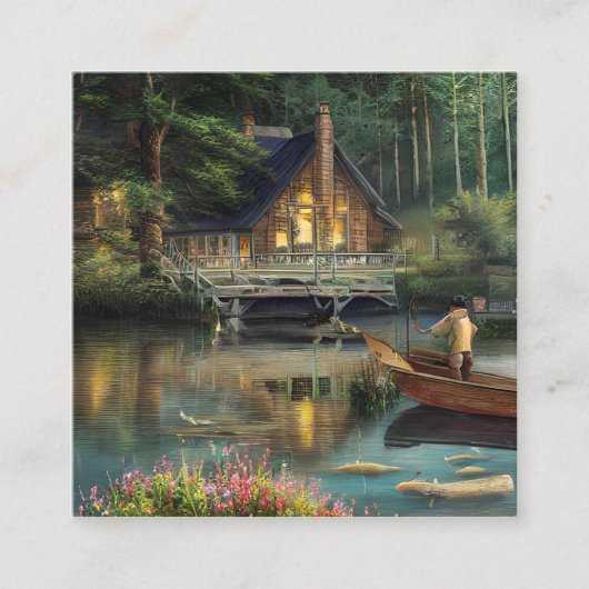 Grafik Quadratische Visitenkarte (Vorderseite)