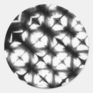 Grafik Shibori I Runder Aufkleber