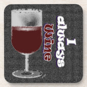 GRAFIK SPASS Wein Getränkeuntersetzer (Vorderseite)