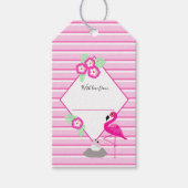 Grafik-Streifen mit Duschbrause Geschenkanhänger (Vorderseite)