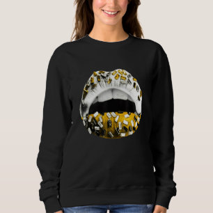 Grafik-T-Shirts Lip Tropfen Schuhe Sneaker Match 1 Sweatshirt