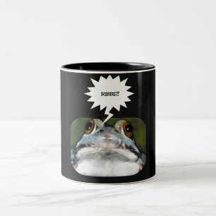 GRAFIK-TASSE DES FROSCH-"RIBBET" ZWEIFARBIGE TASSE