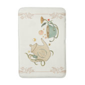 Grafik, Tea Time Badematte (Vorderseite Vertikal)