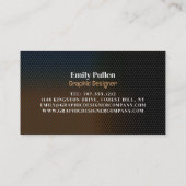 Grafik-Textur, Grafikdesigner Visitenkarte (Rückseite)