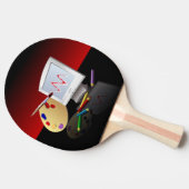 Grafik Tischtennis Schläger (Seitenansicht)