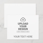 Grafik- und Textdesign Mitteilungskarte (Vorne/Hinten)