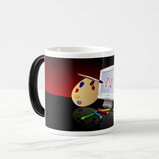 Grafik Verwandlungstasse (Vorderseite Links)