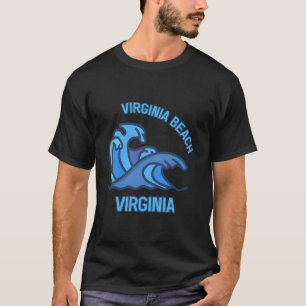 Grafik Virginia Beach Virginia Pocket Wave Souven T-Shirt